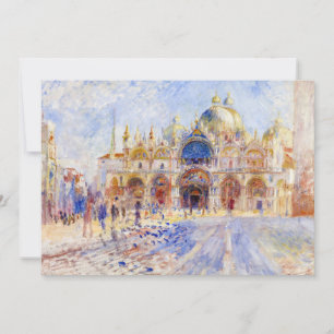 Pierre-Auguste Renoir - Venedig, Piazza San Marco Tack Kort