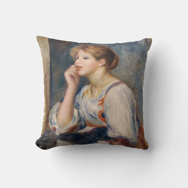 Pierre-Auguste Renoir - Woman med Brev Kudde (Framsida)