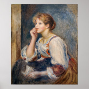 Pierre-Auguste Renoir - Woman med Brev Poster
