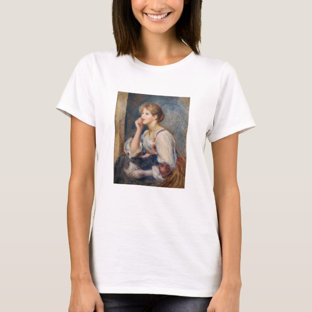 Pierre-Auguste Renoir - Woman med Brev T Shirt (Framsida)