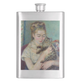 Pierre-Auguste Renoir - Woman med en katt Fickplunta