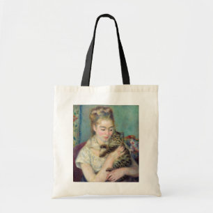 Pierre-Auguste Renoir - Woman med en katt Tygkasse