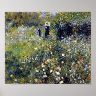 Pierre-Auguste Renoir Woman med parasol Poster
