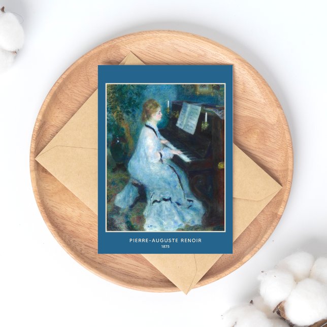 Pierre-Auguste Renoir, Woman vid Piano Vykort (Skapare uppladdad)