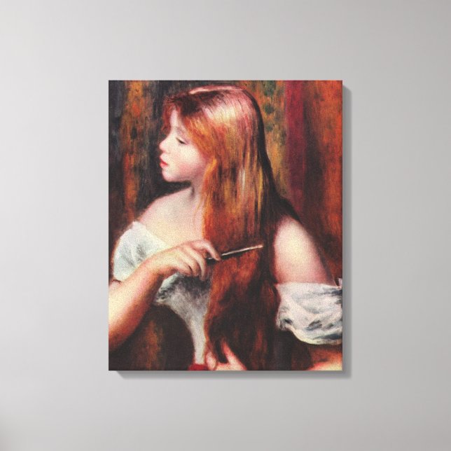 Pierre Auguste Renoir Young Girl with Red Hair Canvastryck (Framsida)
