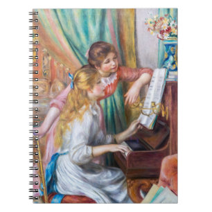 Pierre Auguste Renoir - Young Girls at the Piano Anteckningsbok