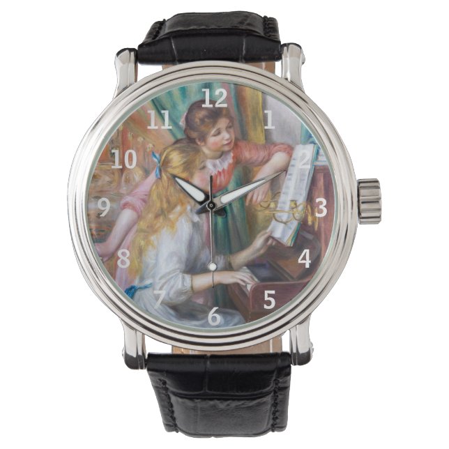 Pierre Auguste Renoir - Young Girls at the Piano Armbandsur (Framsida)