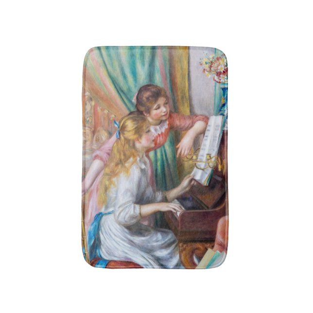 Pierre Auguste Renoir - Young Girls at the Piano Badrumsmatta (Framsidan (Vertikal))