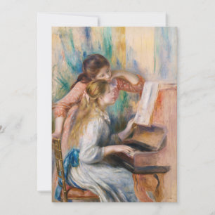 Pierre Auguste Renoir - Young Girls at the Piano Inbjudningar