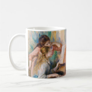 Pierre Auguste Renoir - Young Girls at the Piano Kaffemugg