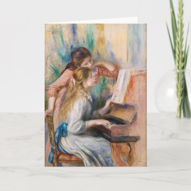 Pierre Auguste Renoir - Young Girls at the Piano Kort (Framsida)