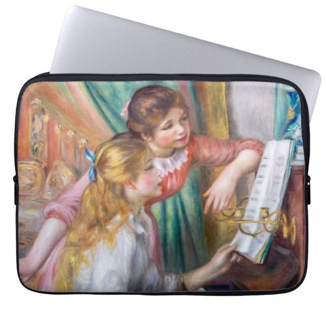Pierre Auguste Renoir - Young Girls at the Piano Laptop Fodral (Framsidan)