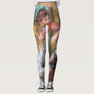 Pierre Auguste Renoir - Young Girls at the Piano Leggings