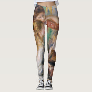 Pierre Auguste Renoir - Young Girls at the Piano Leggings