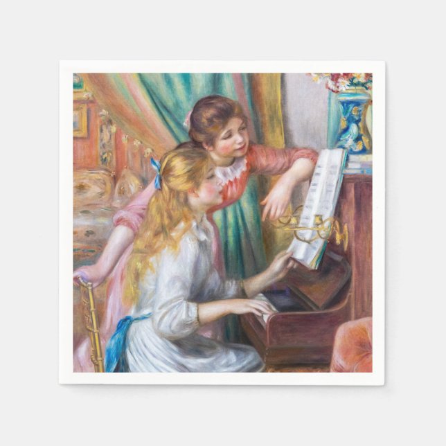 Pierre Auguste Renoir - Young Girls at the Piano Pappersservett (Framsidan)