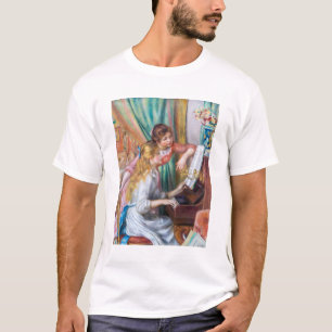 Pierre Auguste Renoir - Young Girls at the Piano T Shirt