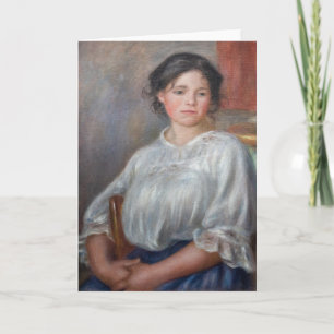 Pierre-Auguste Renoir - Young Woman Seated Kort