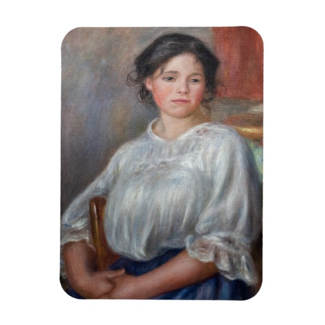 Pierre-Auguste Renoir - Young Woman Seated Magnet (Vertikal)