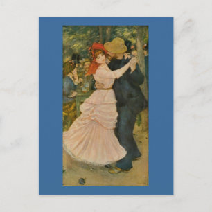 Pierre-Auguste Renoir's Dance at Bougival (1883) Vykort
