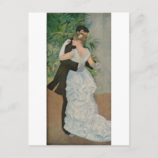 Pierre-Auguste Renoir's Dance in the Town (1883) Vykort (Framsida)