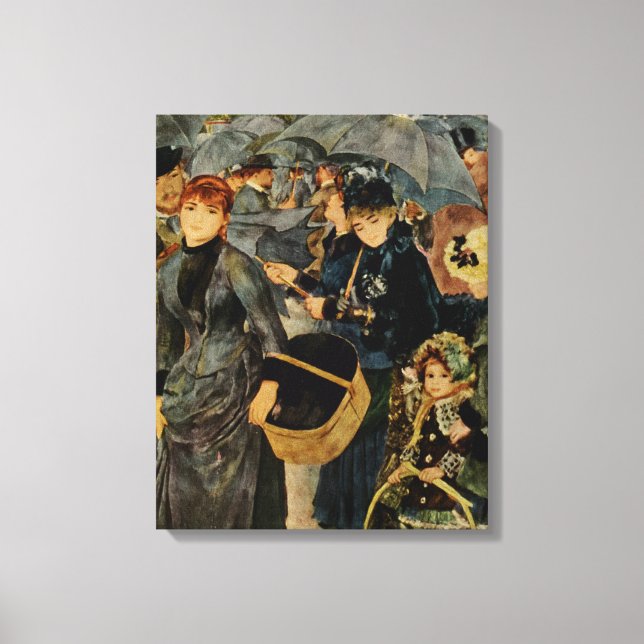 Pierre-Auguste Renoir's The Umbrellas (1883) Canvastryck (Framsida)