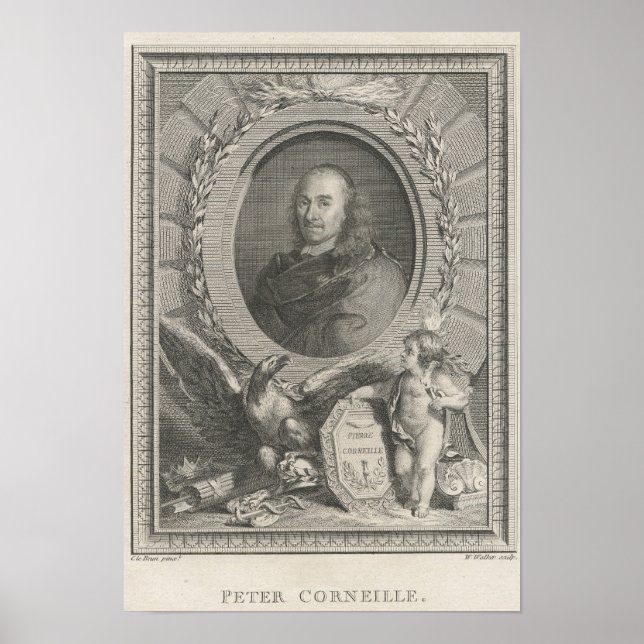 Pierre Corneille Fransk playwright Poster (Framsidan)