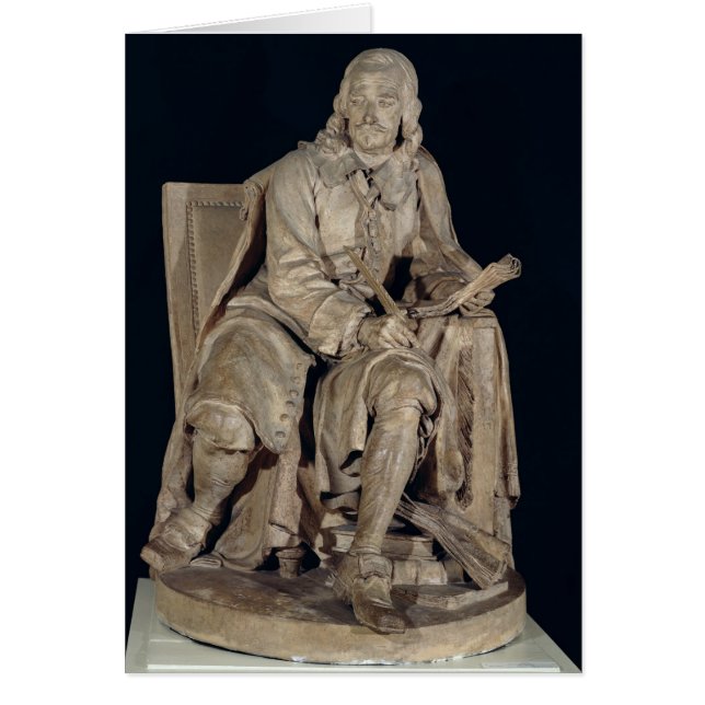 Pierre Corneille Seated Hälsningskort (Framsidan)