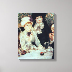 Pierre en Renoir avsluta av luncheonen Canvastryck