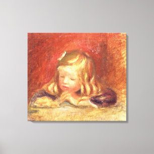 Pierre en Renoir Coco på bord Canvastryck