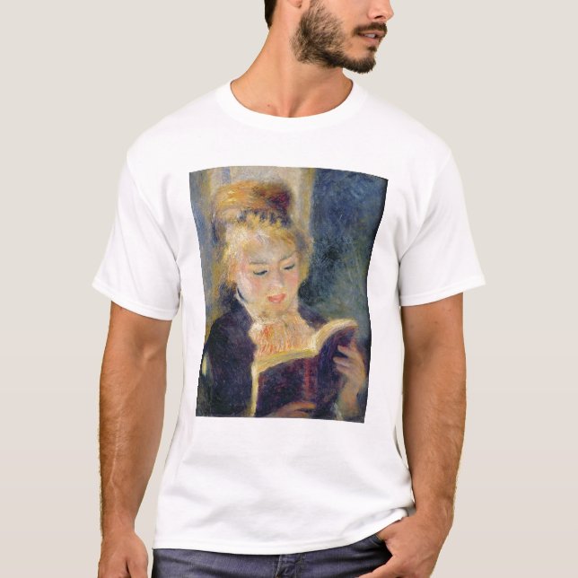 Pierre en Renoir | flickaläsning T-shirt (Framsida)