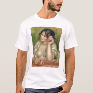 Pierre en Renoir Gabrielle med en ro T Shirt