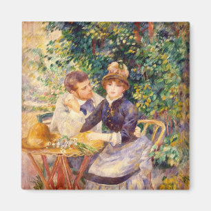 Pierre en Renoir i trädgården Magnet