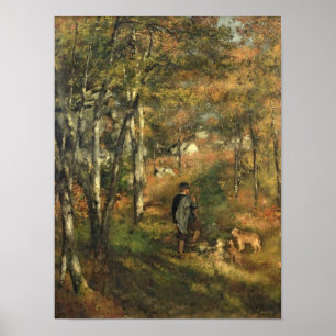 Pierre en Renoir Jules Le Coeur i skogen Poster