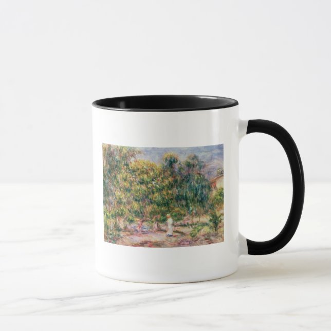 Pierre en Renoir | kvinna i trädgård av Les Mugg (Höger)