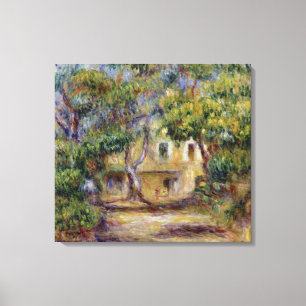 Pierre en Renoir lantgården på Les Collettes Canvastryck