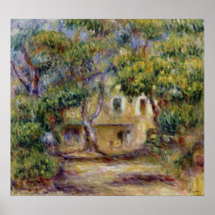 Pierre en Renoir lantgården på Les Collettes Poster