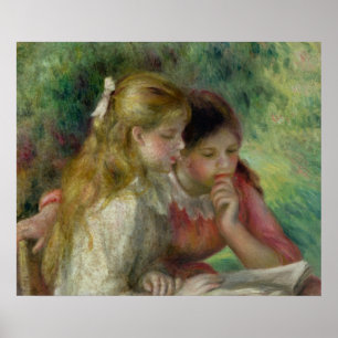 Pierre en Renoir läsningen Poster