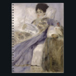 Pierre en Renoir | madam Monet på en soffa Anteckningsbok<br><div class="desc">Avbilda: 113441 madam Monet på en soffa,  c.1874 (olja på kanfas). Renoir Pierre Auguste (1841-1919). Museu Calouste Gulbenkian,  Lisbon,  Portugal.  Konst konst.</div>
