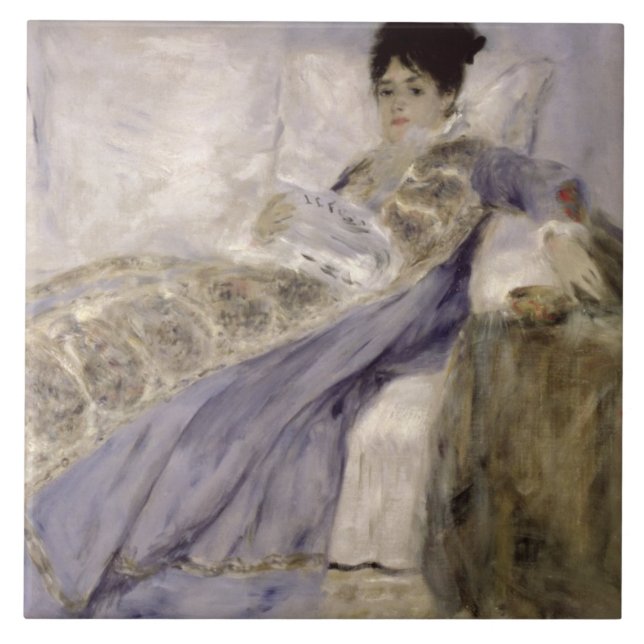 Pierre en Renoir | madam Monet på en soffa Kakelplatta (Framsidan)