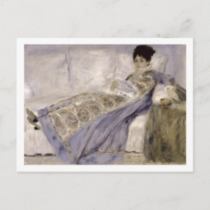 Pierre en Renoir madam Monet på en soffa Vykort