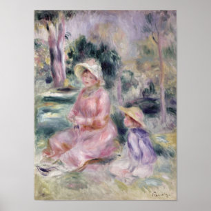 Pierre en Renoir   madam Renoir och henne son Poster