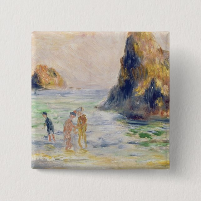 Pierre en Renoir | Moulin Huet fjärd, Guernsey Knapp (Framsida)