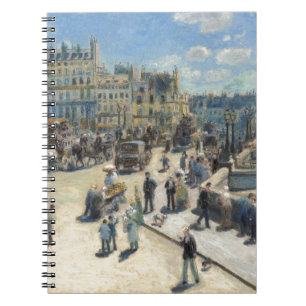 Pierre en Renoir Pont Neuf, Paris Anteckningsbok Med Spiral