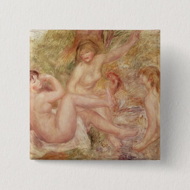 Pierre en Renoir | studie för de stora badarna Knapp (Framsida)
