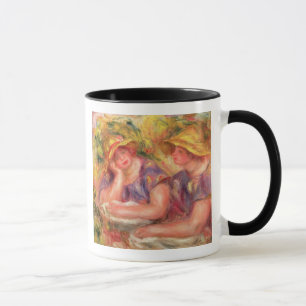 Pierre en Renoir två kvinnor i blåttblusar Mugg