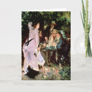 Pierre en Renoir under träden, de la Galette Helgkort