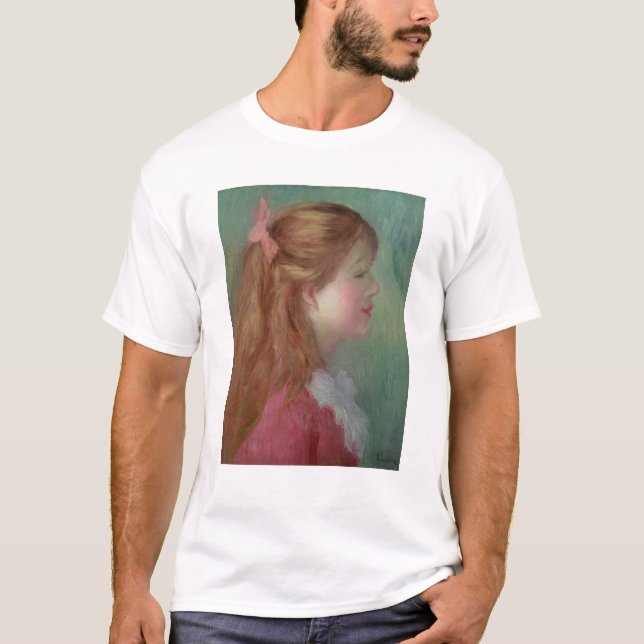 Pierre en Renoir | ung flicka med långt hår T-shirt (Framsida)