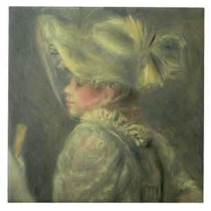Pierre en Renoir vithatten Kakelplatta