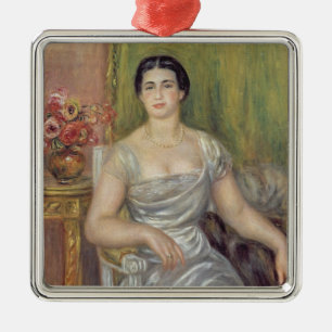 Pierre ett Renoir porträtt av A. Julgransprydnad Metall