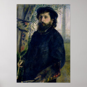 Pierre ett Renoir porträtt av Claude Monet Poster